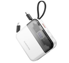 Портативний ЗП Power Bank BOROFONE BJ64 Distinct 22.5W+PD20W with cable 10000 mAh White
