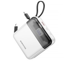 Портативний ЗП Power Bank BOROFONE BJ64A Distinct 22.5W+PD20W with cable 20000 mAh White