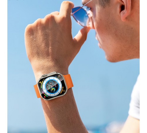 Смарт-годинник Hoco Smart Watch Y23 Ultra Smart sports watch (call version) Titanium gold Смарт-годинник Hoco Smart Watch Y23 Ultra Smart sports watch (call version) Titanium gold