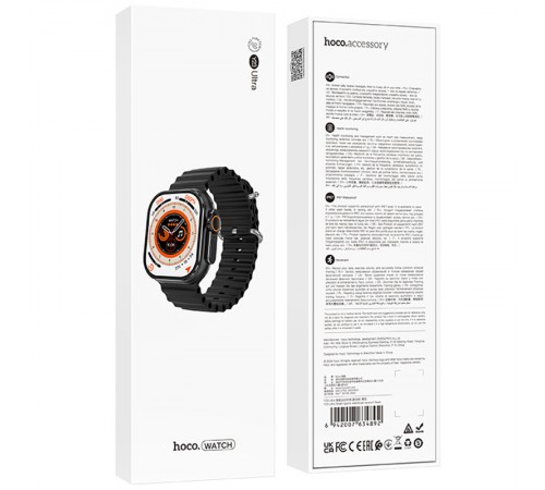 Смарт-годинник Hoco Smart Watch Y23 Ultra Smart sports watch (call version) Black Смарт-годинник Hoco Smart Watch Y23 Ultra Smart sports watch (call version) Black