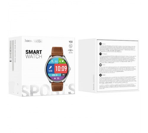 Смарт-годинник Hoco Smart Watch Y22 Amoled Smart sports watch (call version) Silver Смарт-годинник Hoco Smart Watch Y22 Amoled Smart sports watch (call version) Silver