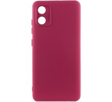 Чохол TPU GETMAN Liquid Silk Full Camera для Motorola Moto E13 Бордовий / Marsala