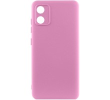 Чохол TPU GETMAN Liquid Silk Full Camera для Motorola Moto E13 Рожевий / Pink