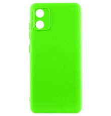 Чохол TPU GETMAN Liquid Silk Full Camera для Motorola Moto E13 Салатовий / Neon Green