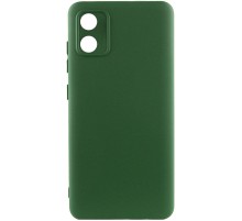 Чохол TPU GETMAN Liquid Silk Full Camera для Motorola Moto E13 Зелений / Dark green