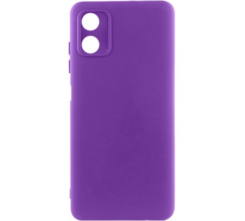 Чохол TPU GETMAN Liquid Silk Full Camera для Motorola Moto G04 / E14 Фіолетовий / Purple Чохол TPU GETMAN Liquid Silk Full Camera для Motorola Moto G04 / E14 Фіолетовий / Purple