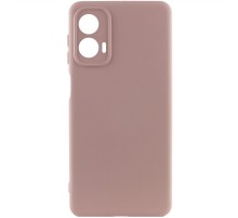 Чохол TPU GETMAN Liquid Silk Full Camera для Motorola Moto G24 Рожевий / Pink Sand