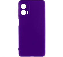 Чохол TPU GETMAN Liquid Silk Full Camera для Motorola Moto G24 Фіолетовий / Ultra Violet