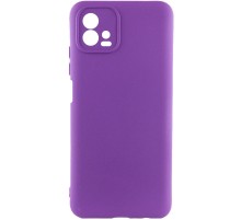 Чохол TPU GETMAN Liquid Silk Full Camera для Motorola Moto G72 Фіолетовий / Purple