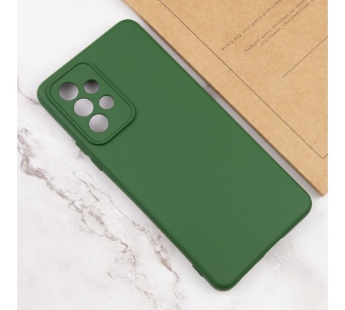 Чохол TPU GETMAN Liquid Silk Full Camera для Samsung Galaxy A23 4G Зелений / Dark green Чохол TPU GETMAN Liquid Silk Full Camera для Samsung Galaxy A23 4G Зелений / Dark green