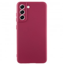 Чохол TPU GETMAN Liquid Silk Full Camera для Samsung Galaxy S21 FE Бордовий / Marsala
