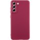 Чохол TPU GETMAN Liquid Silk Full Camera для Samsung Galaxy S21 FE Бордовий / Marsala
