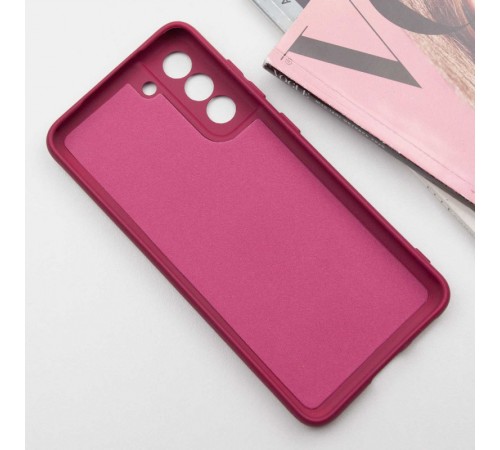 Чохол TPU GETMAN Liquid Silk Full Camera для Samsung Galaxy S21 FE Бордовий / Marsala Чохол TPU GETMAN Liquid Silk Full Camera для Samsung Galaxy S21 FE Бордовий / Marsala
