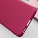 Чохол TPU GETMAN Liquid Silk Full Camera для Samsung Galaxy S21 FE Бордовий / Marsala