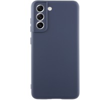 Чохол TPU GETMAN Liquid Silk Full Camera для Samsung Galaxy S21 FE Синій / Midnight Blue