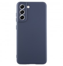 Чохол TPU GETMAN Liquid Silk Full Camera для Samsung Galaxy S21 FE Синій / Midnight Blue