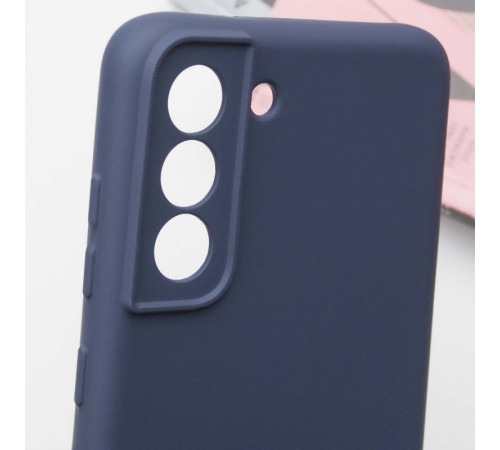 Чохол TPU GETMAN Liquid Silk Full Camera для Samsung Galaxy S21 FE Синій / Midnight Blue Чохол TPU GETMAN Liquid Silk Full Camera для Samsung Galaxy S21 FE Синій / Midnight Blue