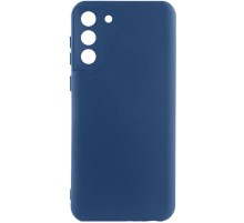 Чохол TPU GETMAN Liquid Silk Full Camera для Samsung Galaxy S21 FE Синій / Navy Blue