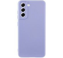 Чохол TPU GETMAN Liquid Silk Full Camera для Samsung Galaxy S21 FE Бузковий / Dasheen