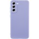 Чохол TPU GETMAN Liquid Silk Full Camera для Samsung Galaxy S21 FE Бузковий / Dasheen