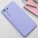 Чохол TPU GETMAN Liquid Silk Full Camera для Samsung Galaxy S21 FE Бузковий / Dasheen