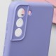 Чохол TPU GETMAN Liquid Silk Full Camera для Samsung Galaxy S21 FE Бузковий / Dasheen