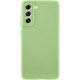 Чохол TPU GETMAN Liquid Silk Full Camera для Samsung Galaxy S21 FE Зелений / Pistachio