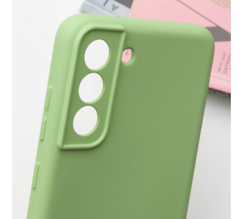 Чохол TPU GETMAN Liquid Silk Full Camera для Samsung Galaxy S21 FE Зелений / Pistachio Чохол TPU GETMAN Liquid Silk Full Camera для Samsung Galaxy S21 FE Зелений / Pistachio