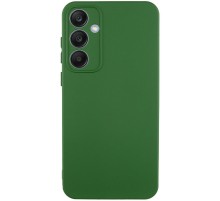 Чохол TPU GETMAN Liquid Silk Full Camera для Samsung Galaxy S24 FE Зелений / Dark green