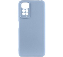 Чохол TPU GETMAN Liquid Silk Full Camera для Xiaomi Redmi Note 11 (Global) / Note 11S Блакитний / Lilac Blue