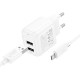 МЗП Hoco CS51A Surplus (2USB-A) + кабель USB to MicroUSB White