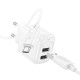 МЗП Hoco CS51A Surplus (2USB-A) + кабель USB to MicroUSB White