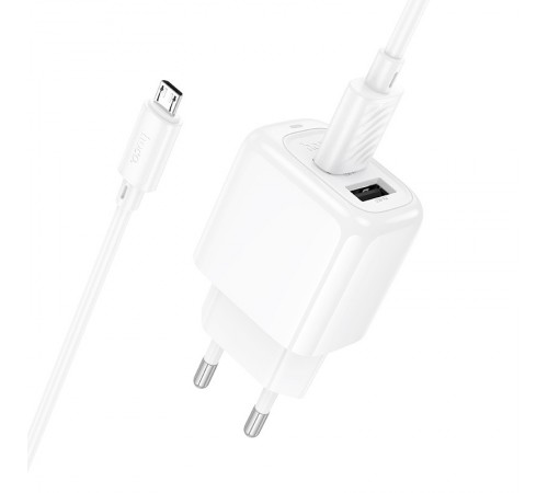 МЗП Hoco CS51A Surplus (2USB-A) + кабель USB to MicroUSB White МЗП Hoco CS51A Surplus (2USB-A) + кабель USB to MicroUSB White