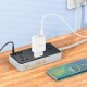 Подовжувач Hoco AC8A Storm (PD30W/1C/3A/3xSocket) (1.5m) Black
