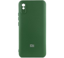 Чохол Silicone Cover Lakshmi Full Camera (AAA) with Logo для Xiaomi Redmi 9A Зелений / Cyprus Green