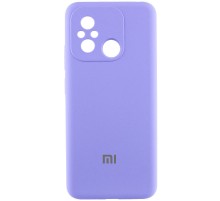 Чохол Silicone Cover Lakshmi Full Camera (AAA) with Logo для Xiaomi Redmi 12C Бузковий / Dasheen