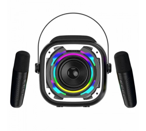 Bluetooth колонка V11 + два мікрофона Black