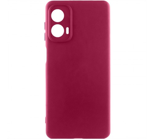 Чохол Silicone Cover Lakshmi Full Camera (AA) для Motorola Moto G85 Бордовий / Marsala Чохол Silicone Cover Lakshmi Full Camera (AA) для Motorola Moto G85 Бордовий / Marsala