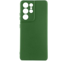 Чохол Silicone Cover Lakshmi Full Camera (AA) для Samsung Galaxy S22 Ultra Зелений / Dark green