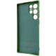 Чохол Silicone Cover Lakshmi Full Camera (AA) для Samsung Galaxy S23 Ultra Зелений / Dark green
