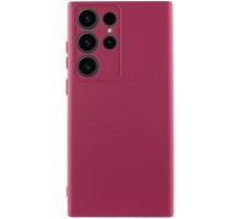 Чохол Silicone Cover Lakshmi Full Camera (AA) для Samsung Galaxy S24 Ultra Бордовий / Marsala