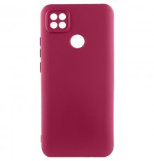 Чохол Silicone Cover Lakshmi Full Camera (AA) для Xiaomi Redmi 10A Бордовий / Marsala