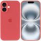 Чохол Silicone Case Full Camera Protective (AA) для Apple iPhone 16 (6.1") Помаранчевий / Pink citrus