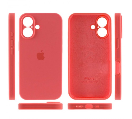 Чохол Silicone Case Full Camera Protective (AA) для Apple iPhone 16 (6.1") Помаранчевий / Pink citrus Чохол Silicone Case Full Camera Protective (AA) для Apple iPhone 16 (6.1") Помаранчевий / Pink citrus