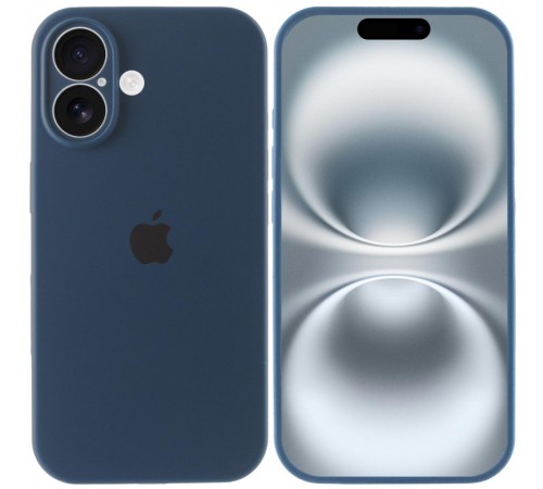 Чохол Silicone Case Full Camera Protective (AA) для Apple iPhone 16 (6.1") Синій / Abyss Blue Чохол Silicone Case Full Camera Protective (AA) для Apple iPhone 16 (6.1") Синій / Abyss Blue