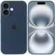 Чохол Silicone Case Full Camera Protective (AA) для Apple iPhone 16 (6.1") Синій / Abyss Blue