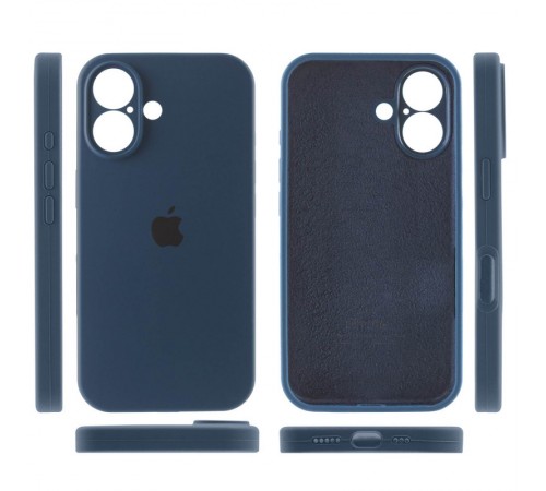 Чохол Silicone Case Full Camera Protective (AA) для Apple iPhone 16 (6.1") Синій / Abyss Blue Чохол Silicone Case Full Camera Protective (AA) для Apple iPhone 16 (6.1") Синій / Abyss Blue