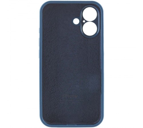 Чохол Silicone Case Full Camera Protective (AA) для Apple iPhone 16 (6.1") Синій / Abyss Blue Чохол Silicone Case Full Camera Protective (AA) для Apple iPhone 16 (6.1") Синій / Abyss Blue