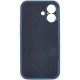 Чохол Silicone Case Full Camera Protective (AA) для Apple iPhone 16 (6.1") Синій / Abyss Blue
