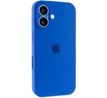 Чохол Silicone Case Full Camera Protective (AA) для Apple iPhone 16 (6.1") Синій / Capri Blue